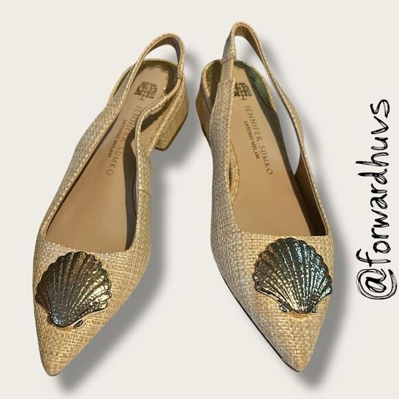 Antonio Melani x Jennifer Sumko Laminerva Shell Slingback Shoes – Size 5 - Picture 8 of 10